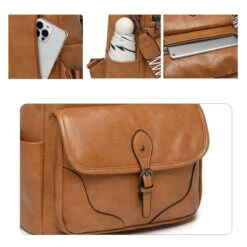 Garance Grand Sac à Dos Femme -Looqita grand sac a dos femme Garance details