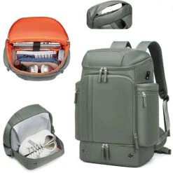 Lars Grand Sac à Dos De Voyage -Looqita grand sac a dos voyage lars interieur