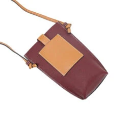 Sven Mini Sac Bandoulière Femme -Looqita mini sac bandouliere femme Sven bordeaux dos