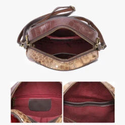 Rondo Mini Sac Bandoulière Femme Cuir -Looqita mini sac bandouliere femme cuir Rondo interieur