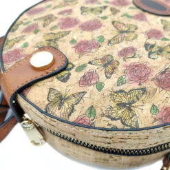 Papillons Mini Sac Bandoulière Liège -Looqita mini sac bandouliere liege papillons details