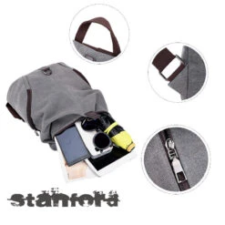 Stanford Sac à Dos Femme Toile -Looqita montagedetailssacstanford