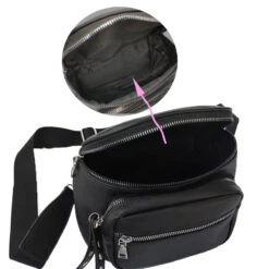 Urban Sacoche Banane Femme -Looqita montagesaccoche banane femme urban ouverte