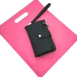 Marley Portefeuille Cuir Femme -Looqita portefeuille cuir femme Marley noir presentation