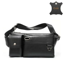 Kelly Sacoche Banane Femme Cuir