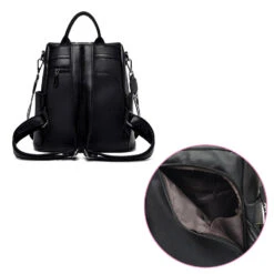 Corfou Sac à Dos Antivol Femme -Looqita sac a dos antivol femme Corfou dos