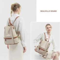 Deauville Sac à Dos Antivol Femme -Looqita sac a dos antivol femme Deauville grand porte