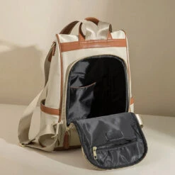 Deauville Sac à Dos Antivol Femme -Looqita sac a dos antivol femme Deauville interieur