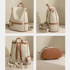 Deauville Sac à Dos Antivol Femme -Looqita sac a dos antivol femme Deauville vues