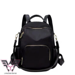 Kristen Sac à Dos Femme Antivol -Looqita sac a dos antivol femme Kristen noir petit rapide