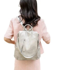 Zomba Sac à Dos Antivol Femme -Looqita sac a dos antivol femme Zomba gris porte
