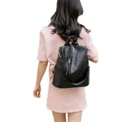 Zomba Sac à Dos Antivol Femme -Looqita sac a dos antivol femme Zomba noir porte
