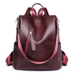 Zomba Sac à Dos Antivol Femme -Looqita sac a dos antivol femme Zomba rouge