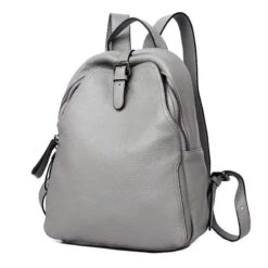 Roméo Sac à Dos Cuir Femme Tendance -Looqita sac a dos cuir femme Romeo gris 34