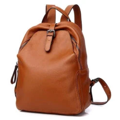 Roméo Sac à Dos Cuir Femme Tendance -Looqita sac a dos cuir femme Romeo marron 34