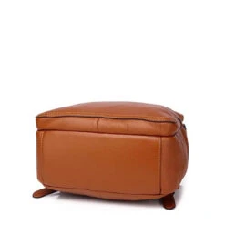 Roméo Sac à Dos Cuir Femme Tendance -Looqita sac a dos cuir femme Romeo marron dessous