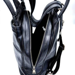 Oda Sac à Dos Cuir Convertible Bandoulière 10 Oda Sac à Dos Cuir Convertible Bandoulière -Looqita sac a dos cuir femme convertible Oda interieur