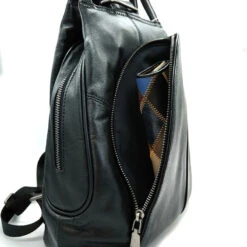 Oda Sac à Dos Cuir Convertible Bandoulière 14 Oda Sac à Dos Cuir Convertible Bandoulière -Looqita sac a dos cuir femme convertible Oda poche avant