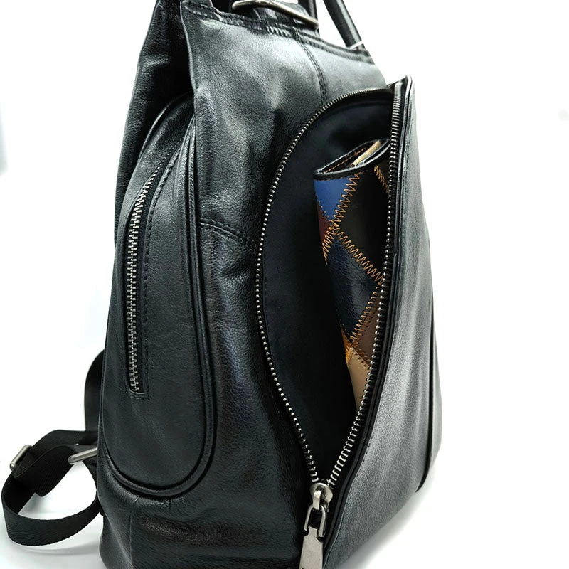 Oda Sac à Dos Cuir Convertible Bandoulière 7 Oda Sac à Dos Cuir Convertible Bandoulière - Image 7