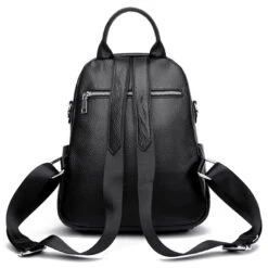 Harlem Sac à Dos Femme Cuir Noir -Looqita sac a dos cuir femme noir Harlem dos