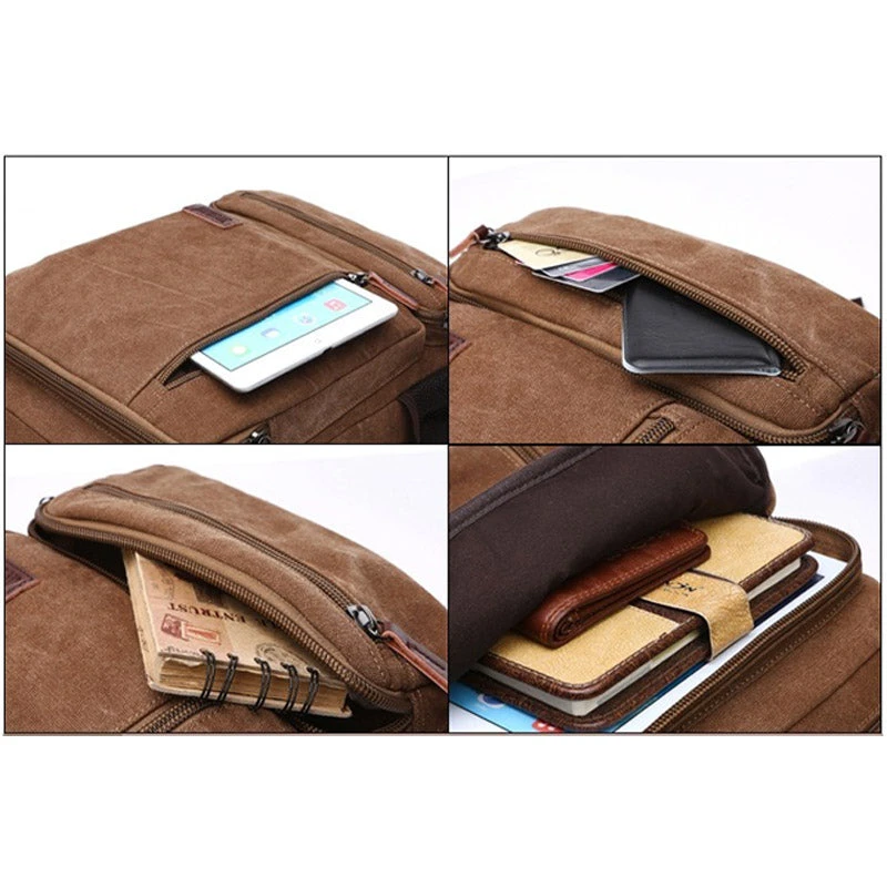 Otto Sac à Dos De Voyage Toile Vintage 13 Otto Sac à Dos De Voyage Toile Vintage - Image 13