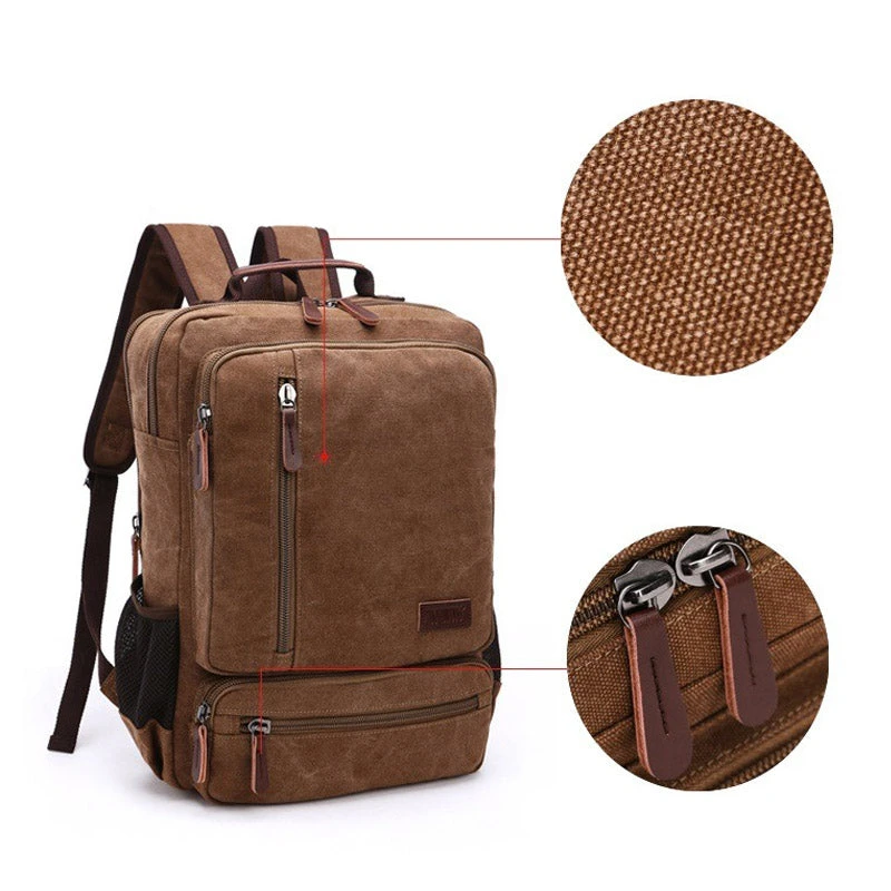 Otto Sac à Dos De Voyage Toile Vintage 12 Otto Sac à Dos De Voyage Toile Vintage - Image 12