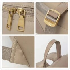 Vigo Sac à Dos Femme Tendance Toile Et Cuir -Looqita sac a dos femme Vigo details