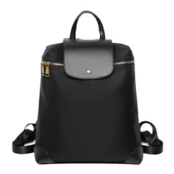 Vigo Sac à Dos Femme Tendance Toile Et Cuir -Looqita sac a dos femme Vigo noir