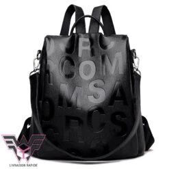 Letters Sac à Dos Femme Antivol