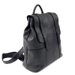 Wyde Sac à Dos Femme En Cuir Souple -Looqita sac a dos femme cuir Wyde noir cote