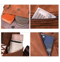 Dehli Sac à Dos Femme -Looqita sac a dos femme tendance Dehli poches