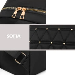 Sofia Sac à Dos Femme Tendance Matelassé -Looqita sac a dos femme tendance matelasse Sofia details