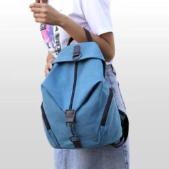 Stanford Sac à Dos Femme Toile -Looqita sac a dos femme tendance stanford porte poignet