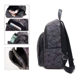Flash Sac à Dos Holographique -Looqita sac a dos holographique Flash cote