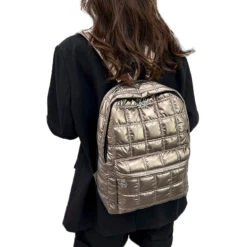 Evin Sac à Dos Matelassé Femme 16 Evin Sac à Dos Matelassé Femme -Looqita sac a dos matelasse Evin gold porte