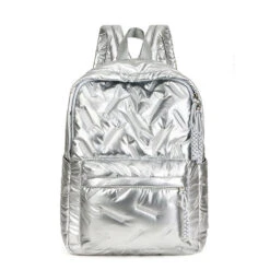 Trosa Sac à Dos Femme Matelassé -Looqita sac a dos matelasse Trosa argent