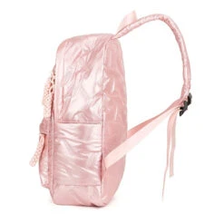 Trosa Sac à Dos Femme Matelassé -Looqita sac a dos matelasse Trosa rose cote