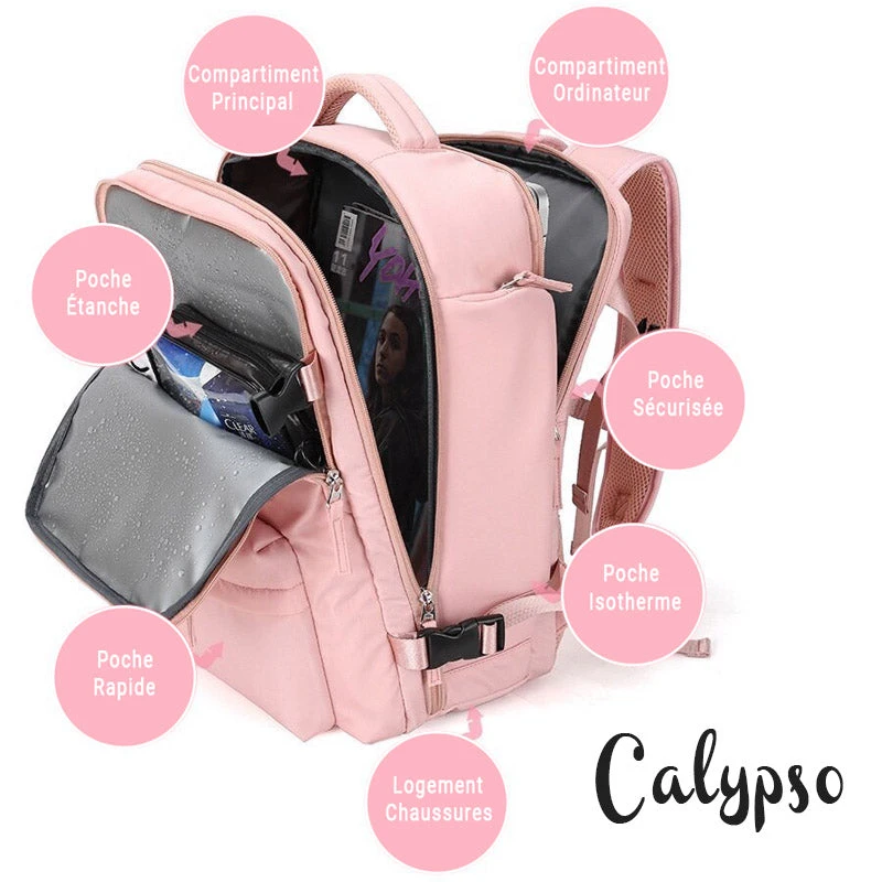 Calypso Sac à Dos Voyage Femme 4 Calypso Sac à Dos Voyage Femme - Image 4