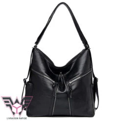 Denver Sac Bandoulière Convertible Sac à Dos 12 Denver Sac Bandoulière Convertible Sac à Dos -Looqita sac a main convertble sac a dos Denver noir rapide