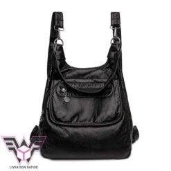 Scott Sac à Main Convertible Sac à Dos -Looqita sac a main convertible sac a dos Scott noir rapide