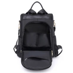 Naha Sac à Dos Antivol Femme élégant -Looqita sac antivol femme Naha interieur