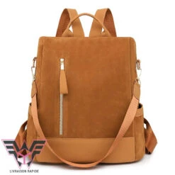 Nubuck Sac Antivol Femme