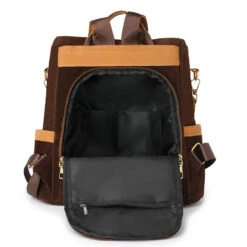 Nubuck Sac Antivol Femme -Looqita sac antivol femme Nubuck interieur