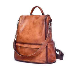 Sonora Sac Antivol Femme Cuir Vintage -Looqita sac antivol femme vintage Sonora 34