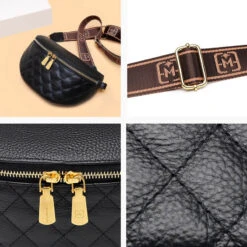 Marnie Sac Banane Femme Cuir -Looqita sac banane femme cuir Marnie details