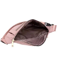 Greta Sac Banane Femme Toile Tendance -Looqita sac banane femme greta interieur