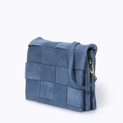 Hailey Sac Cuir Tressé Italien 18 Hailey Sac Cuir Tressé Italien -Looqita sac cuir tresse italien Hailey bleu 34