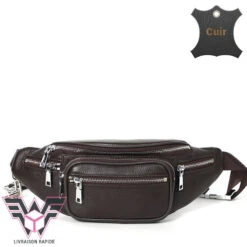 Napa Sacoche Banane Femme Cuir -Looqita sacoche banane femme cuir Napa cafe rapide