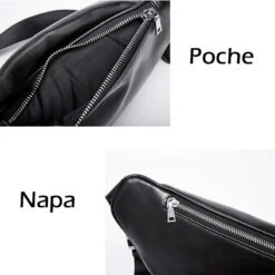 Napa Sacoche Banane Femme Cuir -Looqita sacoche banane femme cuir Napa poche