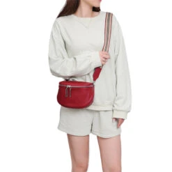 Fanny Sacoche Banane Femme Cuir -Looqita sacoche banane femme cuir fanny bordeaux porte